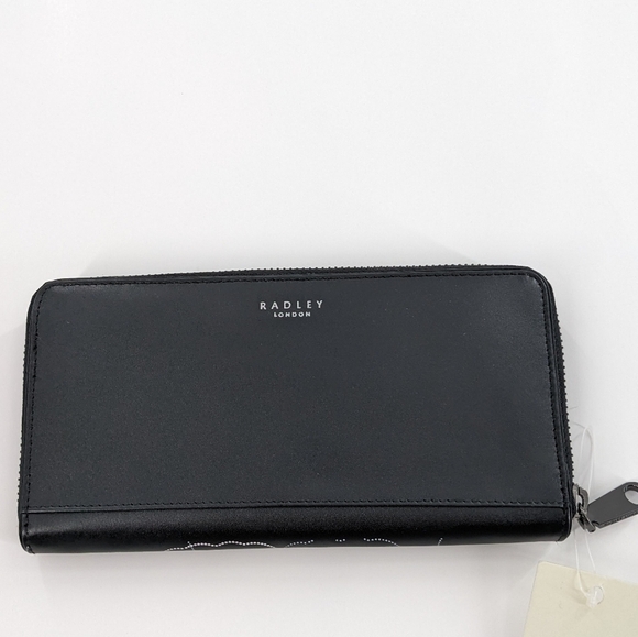 Radley London Black “Every Cloud Has A Silver Lining” Clutch Women’s Wal… - Picture 1 of 5